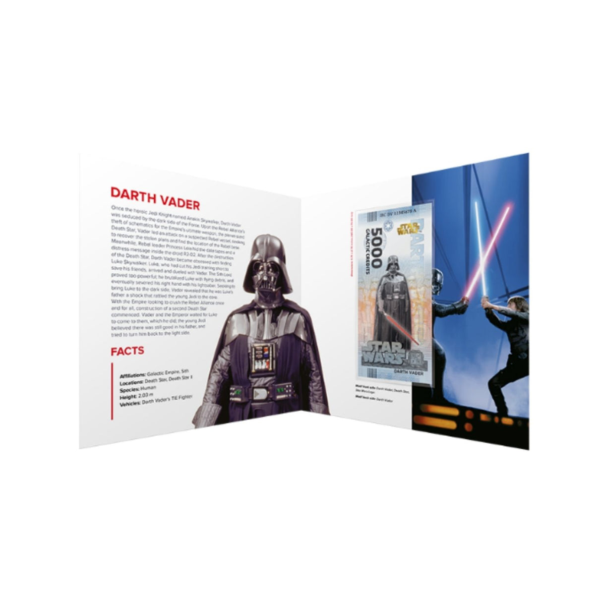 Official DisneyTM Souvenir Notes STAR WARS - Darth Vader