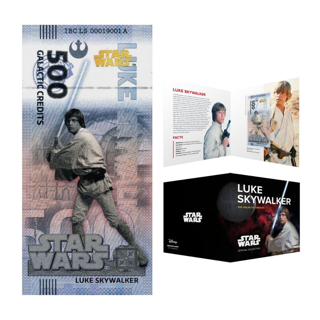 Official DisneyTM Souvenir Notes STAR WARS - Luke Skywalker