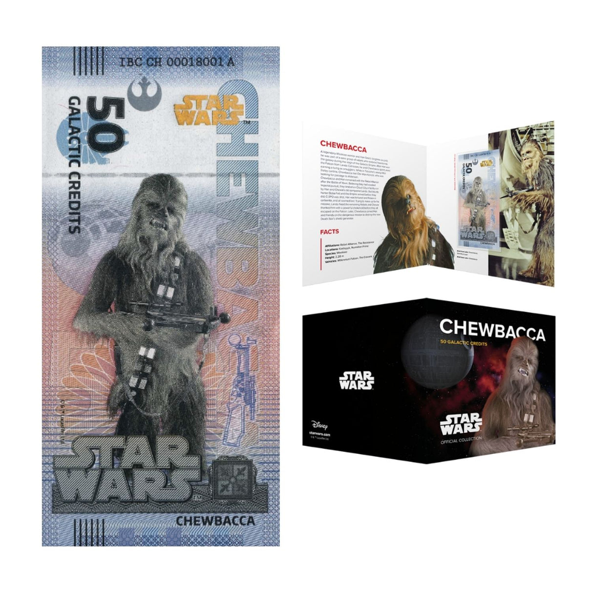 Official DisneyTM Souvenir Notes STAR WARS - Chewbacca