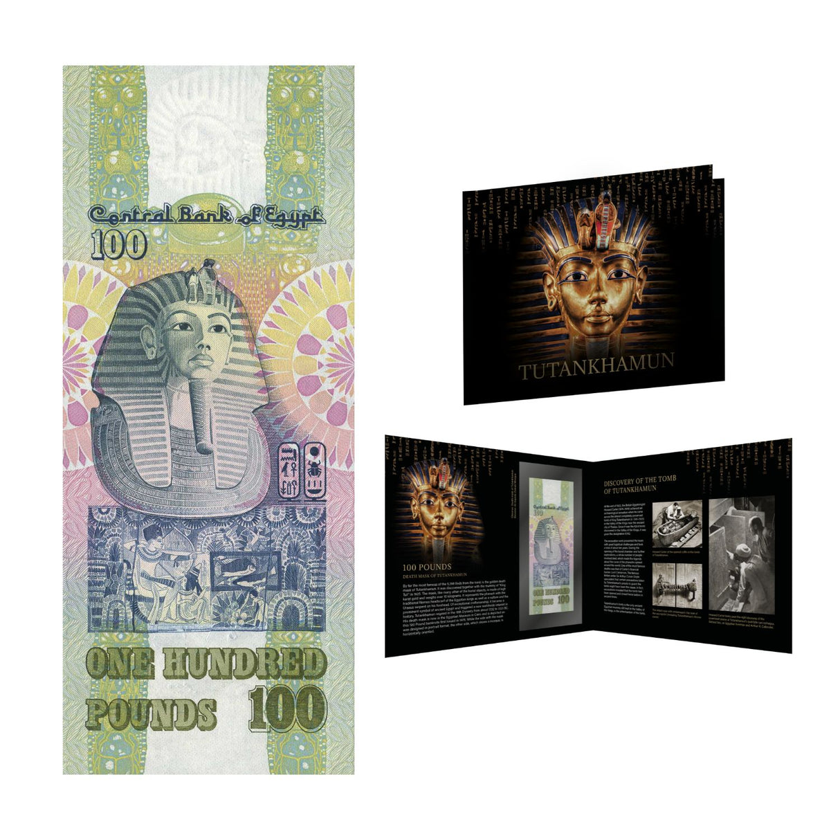 Banknote with the Death  Mask of Tutankhamun