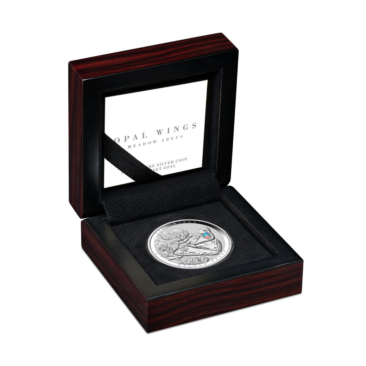 Australian Opal Wings Meadow Argus 2026 $2 Opal 1oz Silver Proof Coin