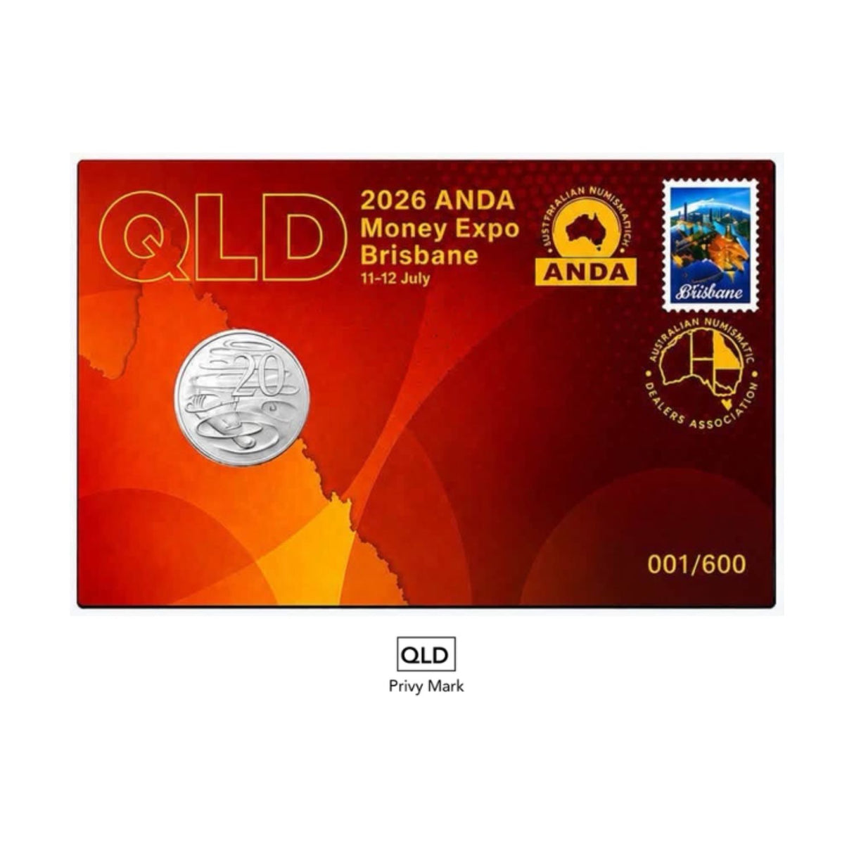 Australia ANDA Brisbane Money Expo ANDA 2026 20c QLD Privymark PNC