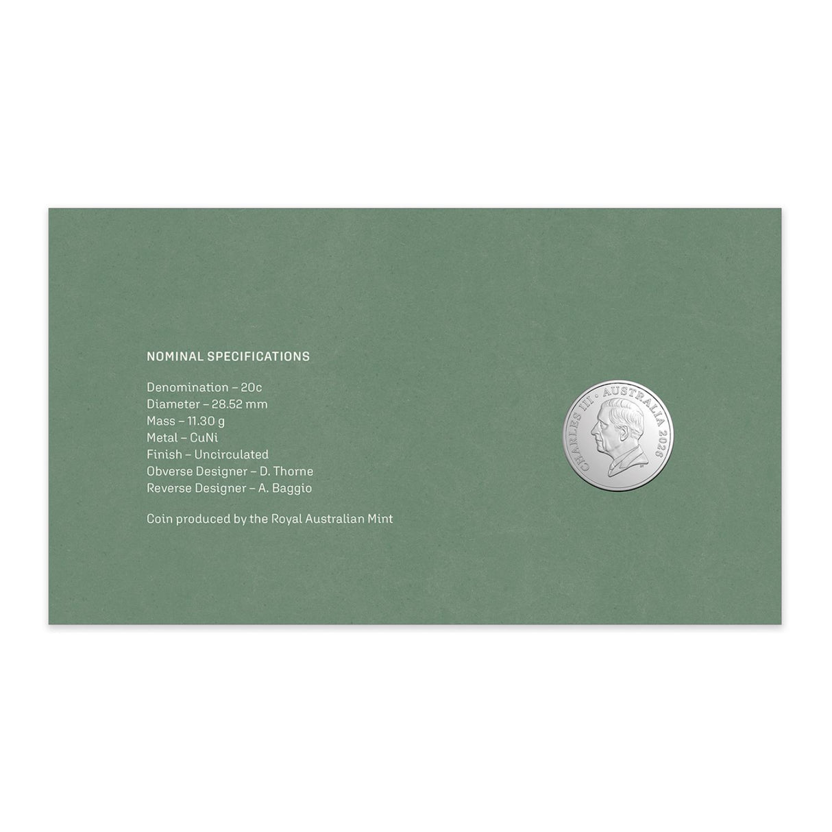 Australia WWII Greece & Crete 2026 20c Privymark Stamp & Coin Cover