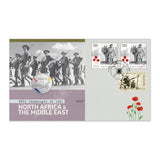 Australia WWII North Africa & Middle East 2026 20c Privymark Stamp & Coin Cover