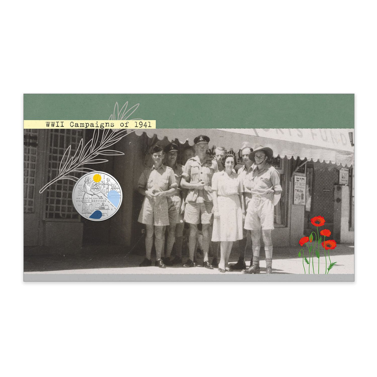 Australia WWII Women's Service 2026 20c Privymark Stamp & Coin Cover