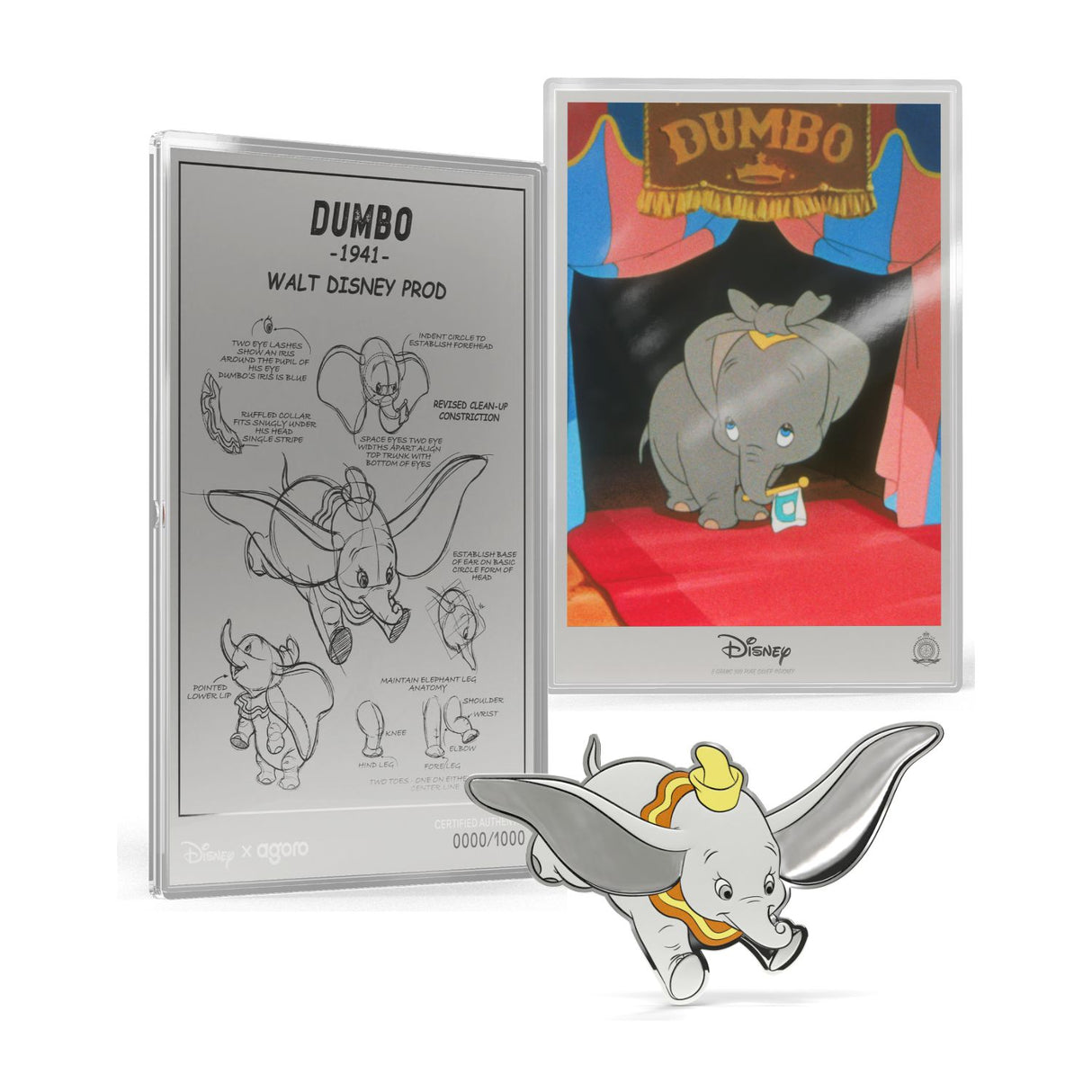 Dumbo 2026 $2 3/4oz & $1 5g Silver 2-Coin Set