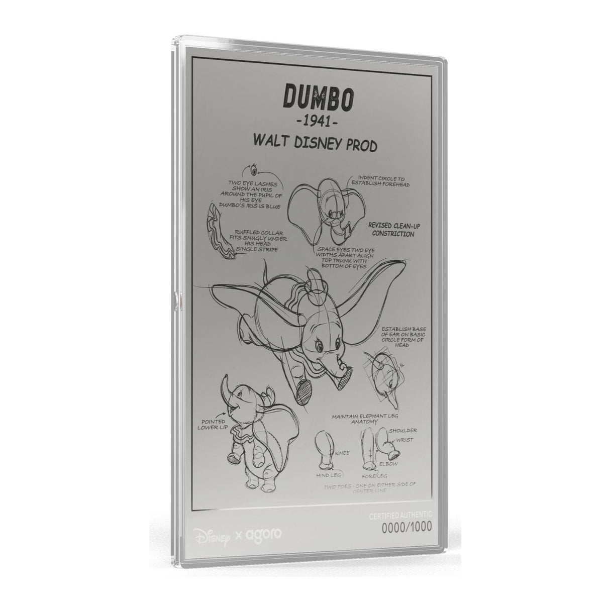 Dumbo 2026 $2 3/4oz & $1 5g Silver 2-Coin Set