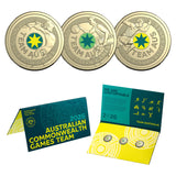 Australia Commonwealth Games Team 2026 $2 Colour Aluminium-Bronze 3-Coin Uncirculated Set