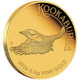 Australia Kookaburra 2026 $2 0.5g Gold Proof Coin