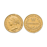 1859 Sydney Mint Half Sovereign Type II Very Fine with minor edge knocks