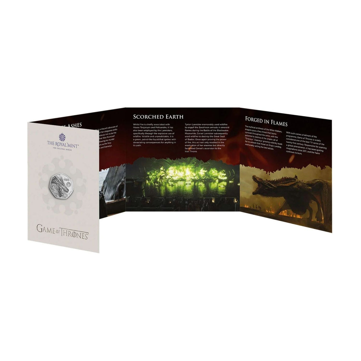 Great Britain Game of Thrones Fire 2026 50p Cupro-Nickel Brilliant Uncirculated Coin