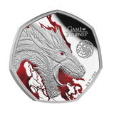 Great Britain Game of Thrones Fire 2026 50p Colour Silver Proof Coin