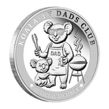 Koala-Ty Dads Club 1/4oz Silver Prooflike Official Member Medallion
