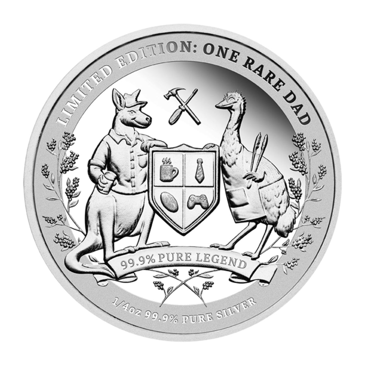 Koala-Ty Dads Club 1/4oz Silver Prooflike Official Member Medallion