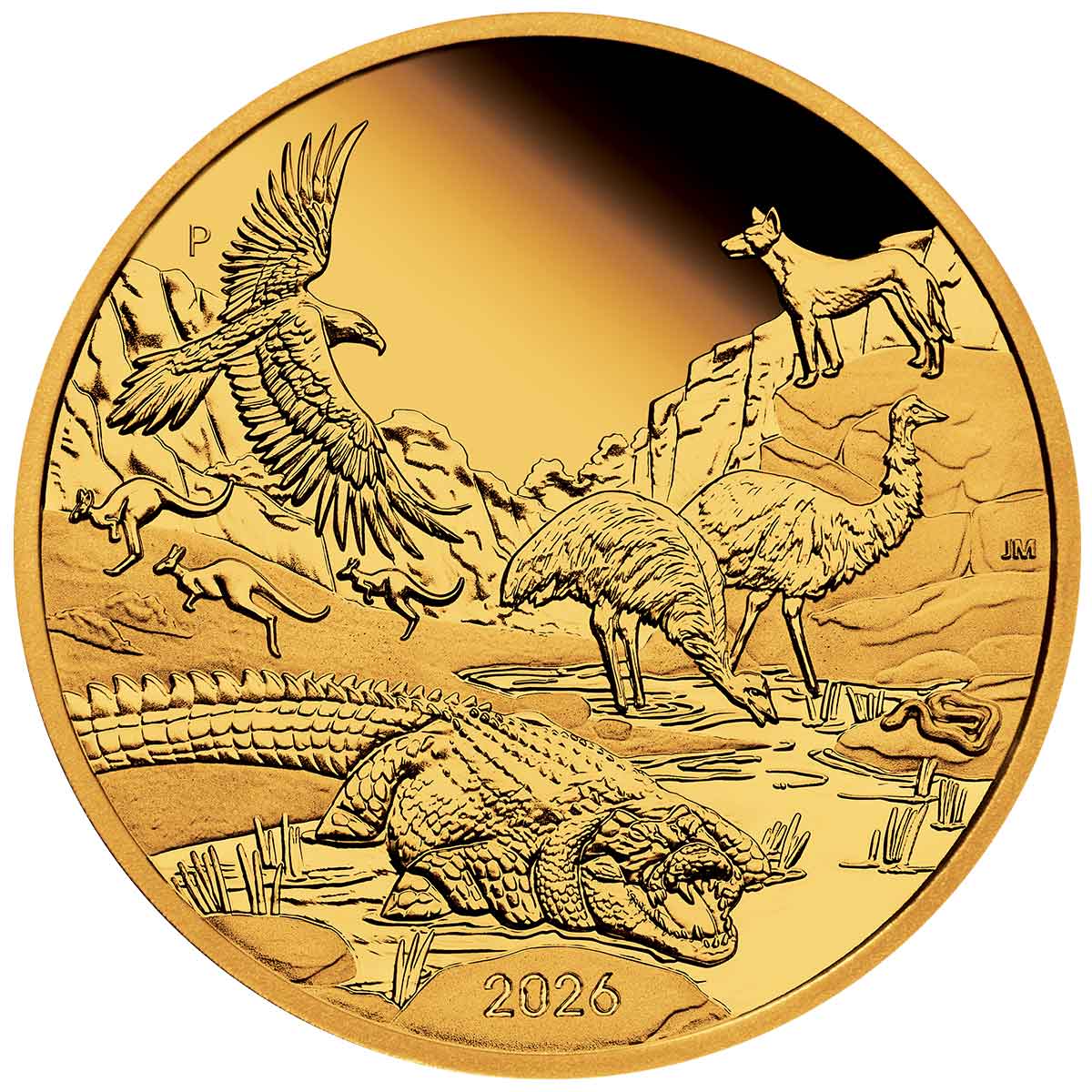 Australia 2026 $100 Wonders of Australia The Outback 1oz Gold Proof Coin
