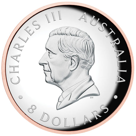 Australia Koala 2026 $8 High Relief Rose Gold-plated 5oz Silver Proof Coin