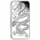 Australia Dragon 2026 $1 1oz Silver Proof Rectangular Coin