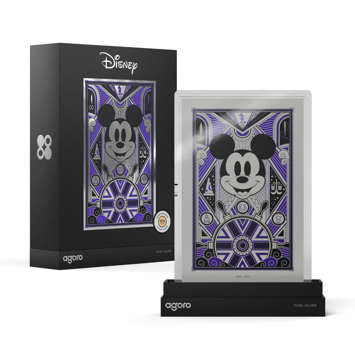 Mickey Mouse 2026 $1 Art Deco 5-Gram Silver Proof Coin