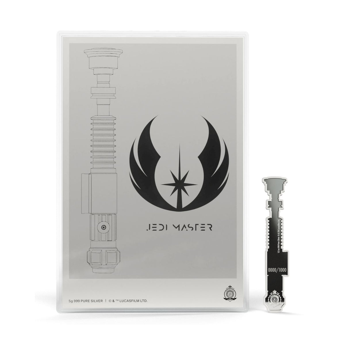 Star Wars™ Obi-Wan Kenobi™ Lightsaber $1 1/2oz & $1 5g Silver Proof 2-Coin Set