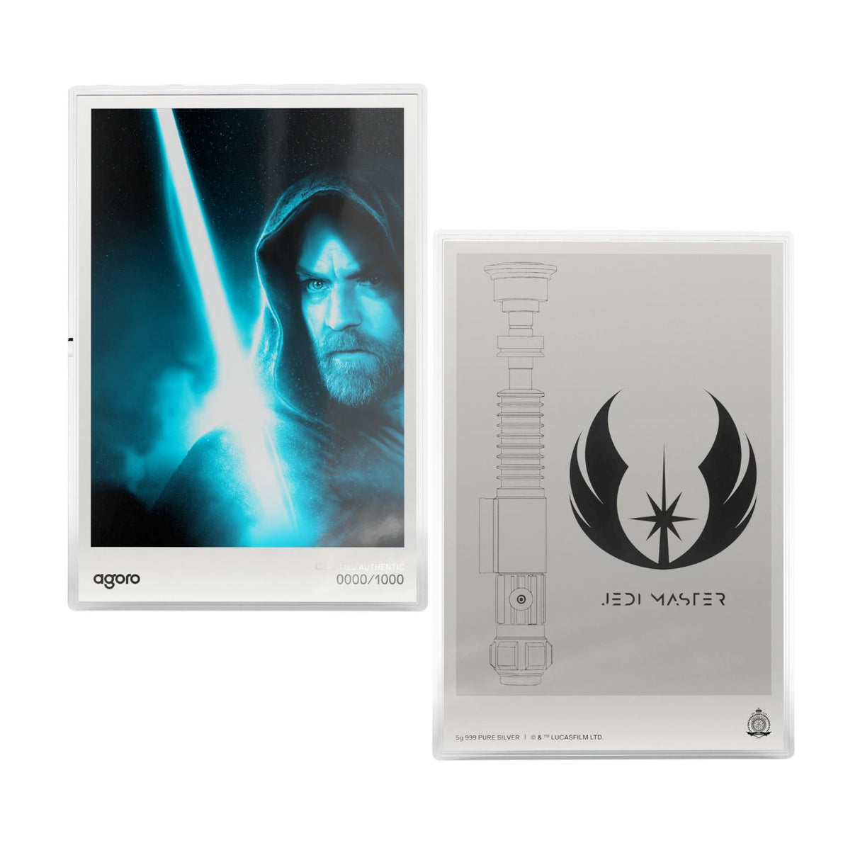 Star Wars™ Obi-Wan Kenobi™ Lightsaber $1 1/2oz & $1 5g Silver Proof 2-Coin Set