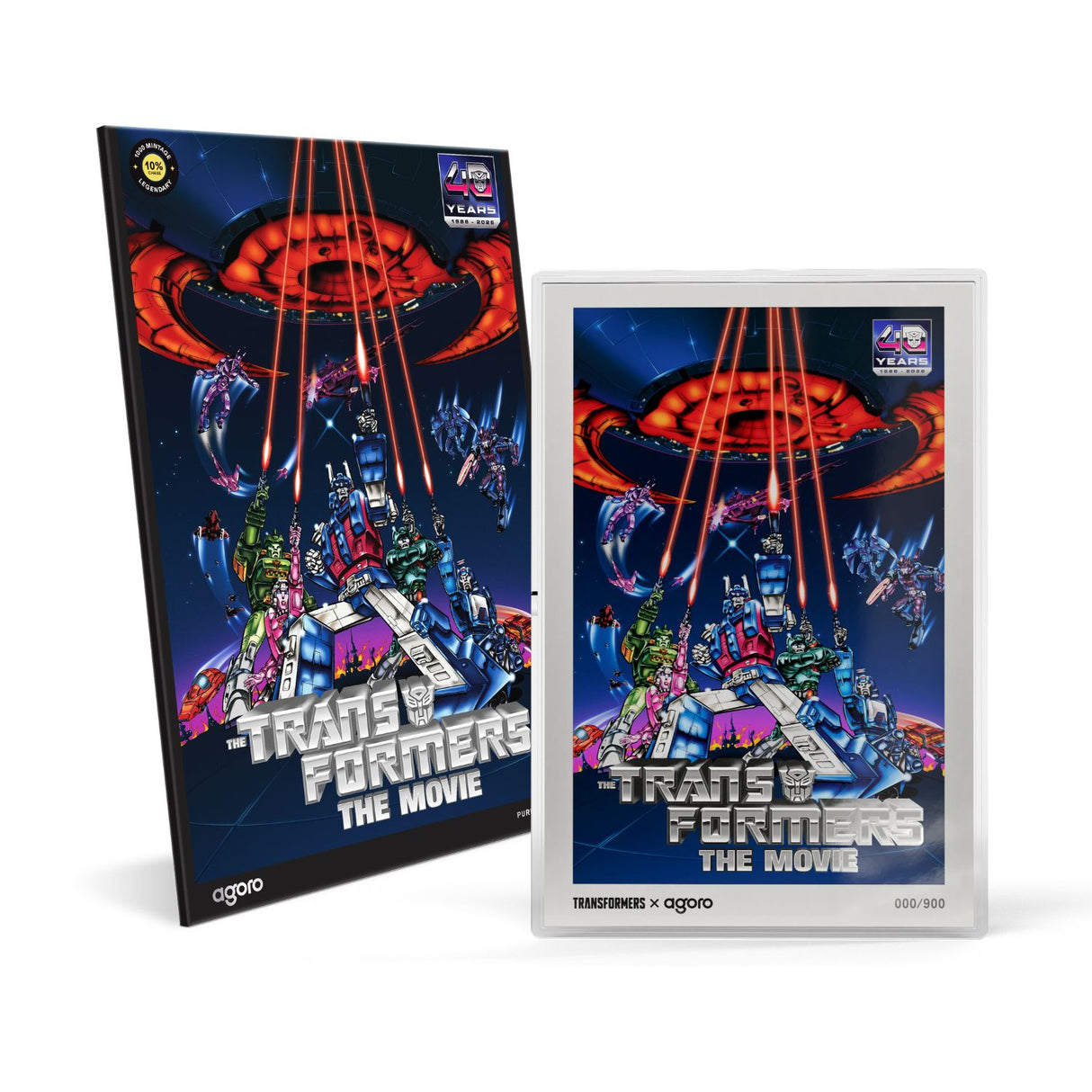 The Transformers: The Movie 40th Anniversary 2026 $2 Film Poster 1oz Silver Proof Coin