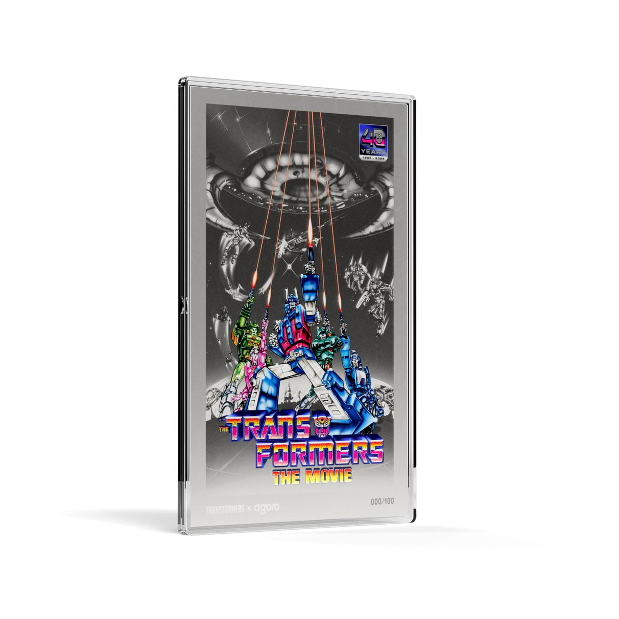 The Transformers: The Movie 40th Anniversary 2026 $2 Film Poster 1oz Silver Proof Coin