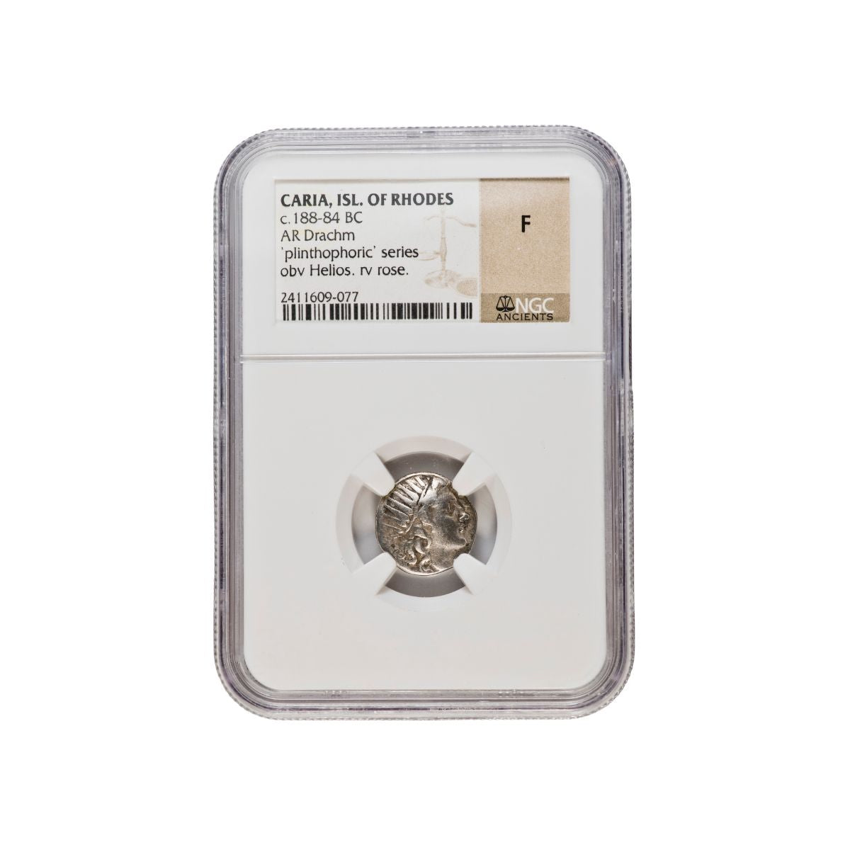 Caria Rhodes Plinthophoric Drachm NGC Fine