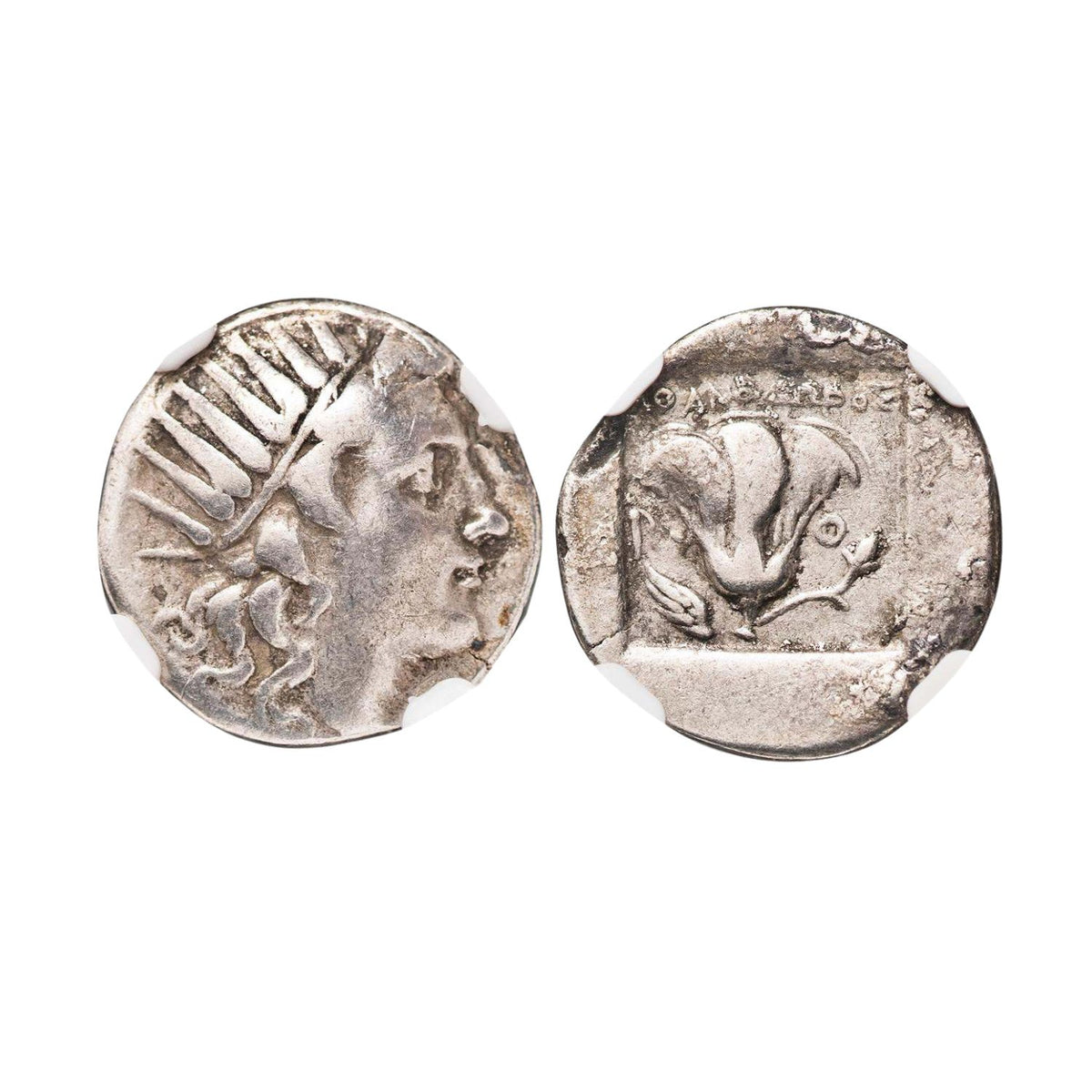 Caria Rhodes Plinthophoric Drachm NGC Fine