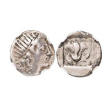 Caria Rhodes Plinthophoric Drachm NGC Fine