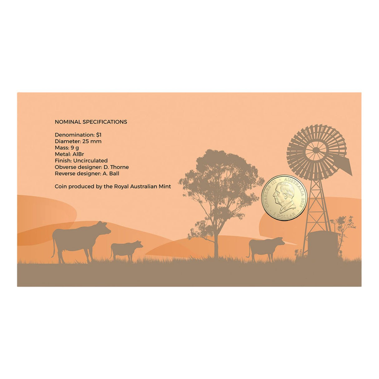 Australia Heart & Soul 2026 $1 Rangelands & Pastoralists Privymark Philatelic Numismatic Cover