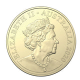 Australia Lunar Year of the Rat 2020 $1 Aluminium-Bronze Uncirculated 2-Coin Set