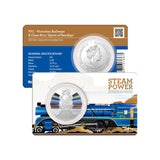 2022 50c Australian Train Heritage Steam Power Set of Uncirculated Coins in RAM Folder
