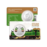 2022 50c Australian Train Heritage Steam Power Set of Uncirculated Coins in RAM Folder