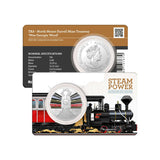 2022 50c Australian Train Heritage Steam Power Set of Uncirculated Coins in RAM Folder