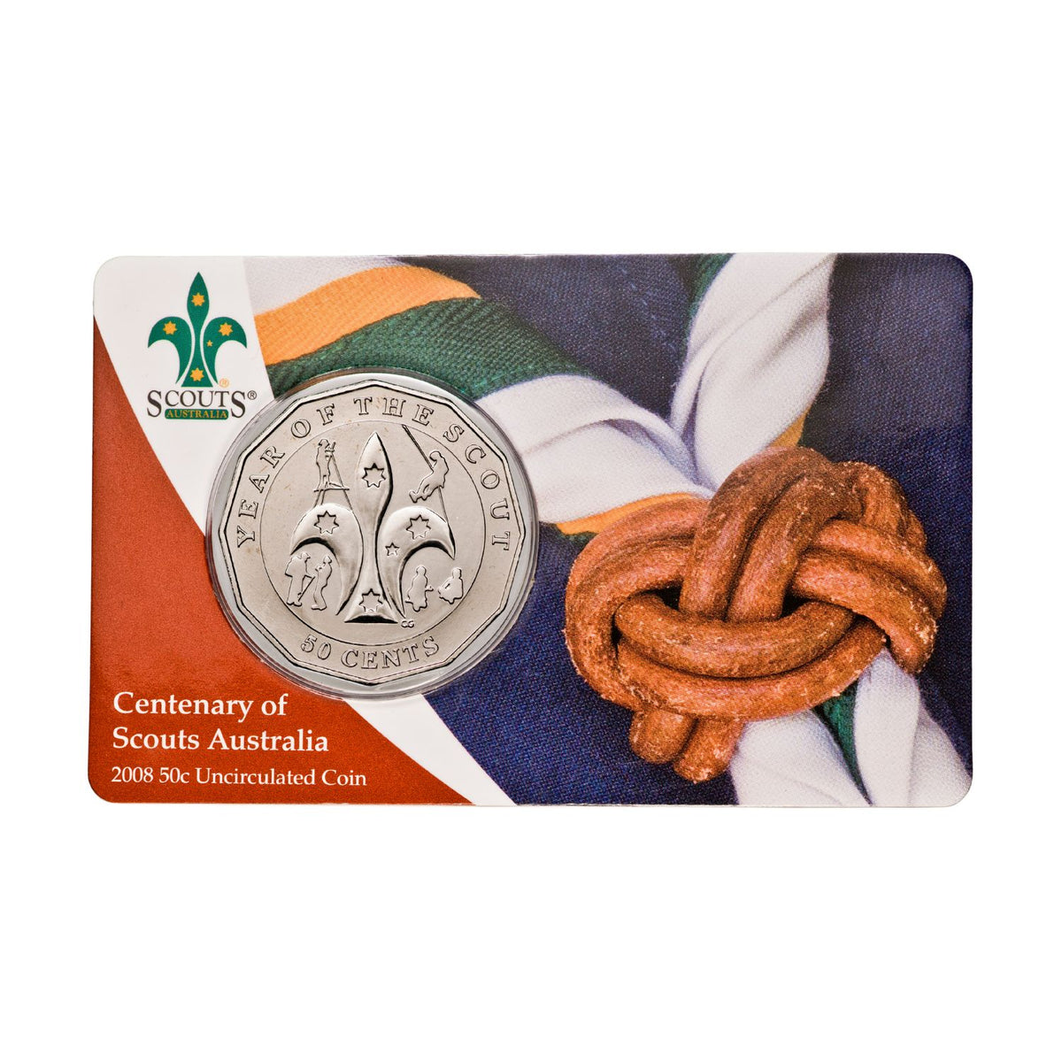 Australia Scouts Centenary 2008 50c Cupro-Nickel Uncirculated Coin