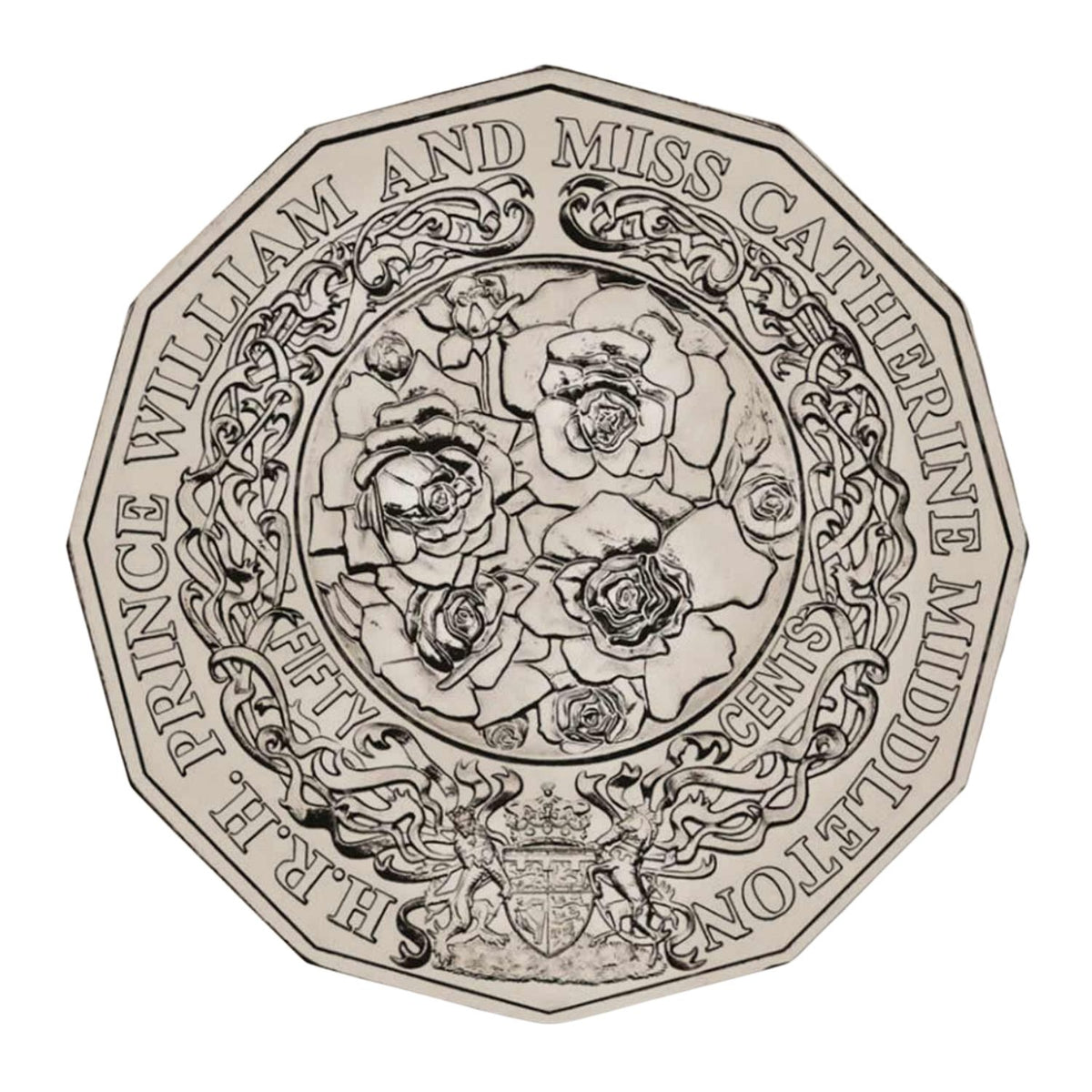 2010 50c Royal Engagement of William & Catherine Unc coin