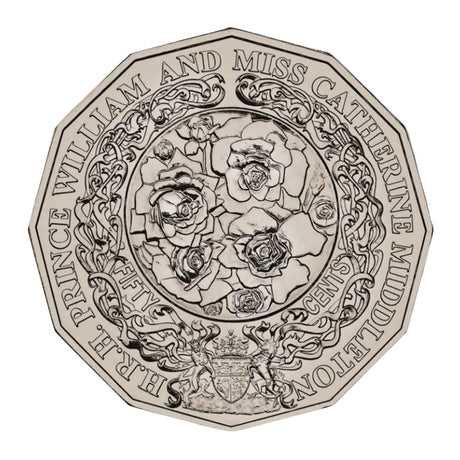 Australia Royal Engagement of William & Catherine 2010 50c Cupro-Nickel Uncirculated Coin