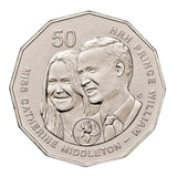 2011 50c Royal Wedding of William & Catherine Unc Coin