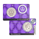 2012 50c Diamond Jubilee of of the accession of Queen Elizabeth II Unc Coin