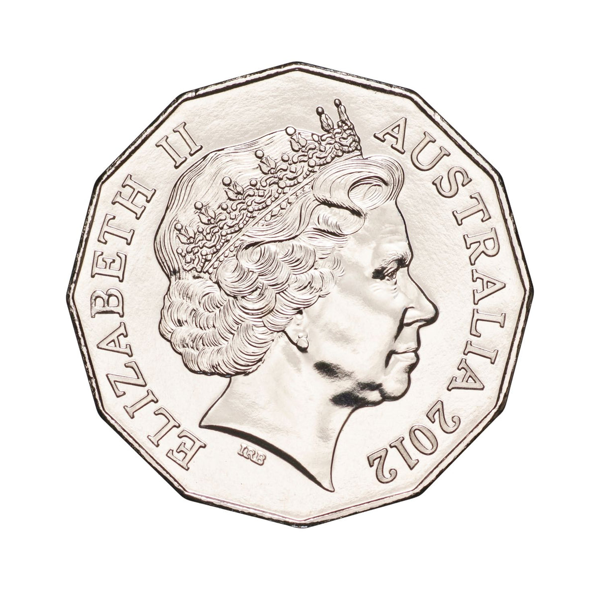 2012 50c Diamond Jubilee of of the accession of Queen Elizabeth II Unc Coin