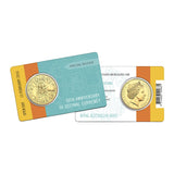 2016 50c 50th Anniversary of Decimal Currently Special Release Open Day Gold Plated Silver Uncirculated Coin