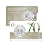 2017 50c Royal 70th Wedding Anniversary Unc Coin