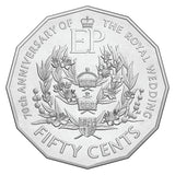 Australia Royal Wedding 70th Anniversary 2017 50c Cupro-Nickel Uncirculated Coin