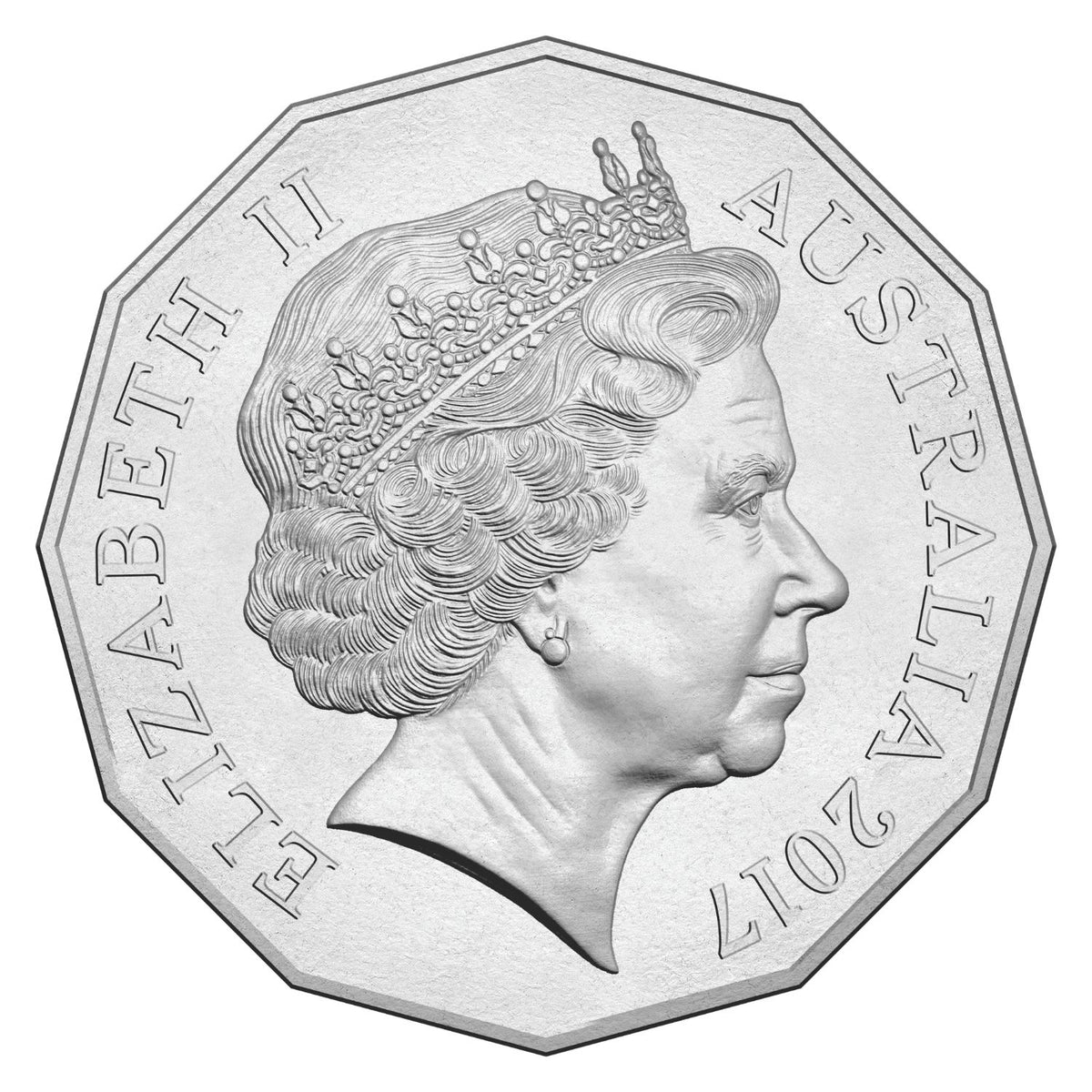 Australia Royal Wedding 70th Anniversary 2017 50c Cupro-Nickel Uncirculated Coin