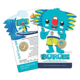 2018 $1 Borobi Gold Coast 2018 XXI Commonwealth Games Coloured Unc Coin in RAM Card