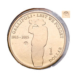 Australia Gallipoli 2005 $1 C Mintmark Uncirculated Coin
