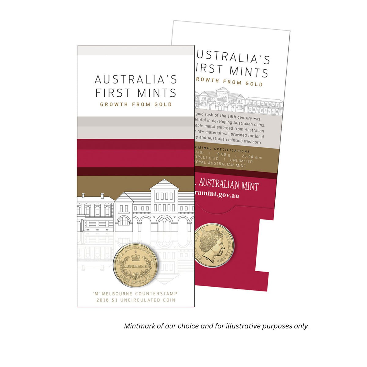 2016 $1 Australia's First Mints mint mark - mintmark of our choice UNC