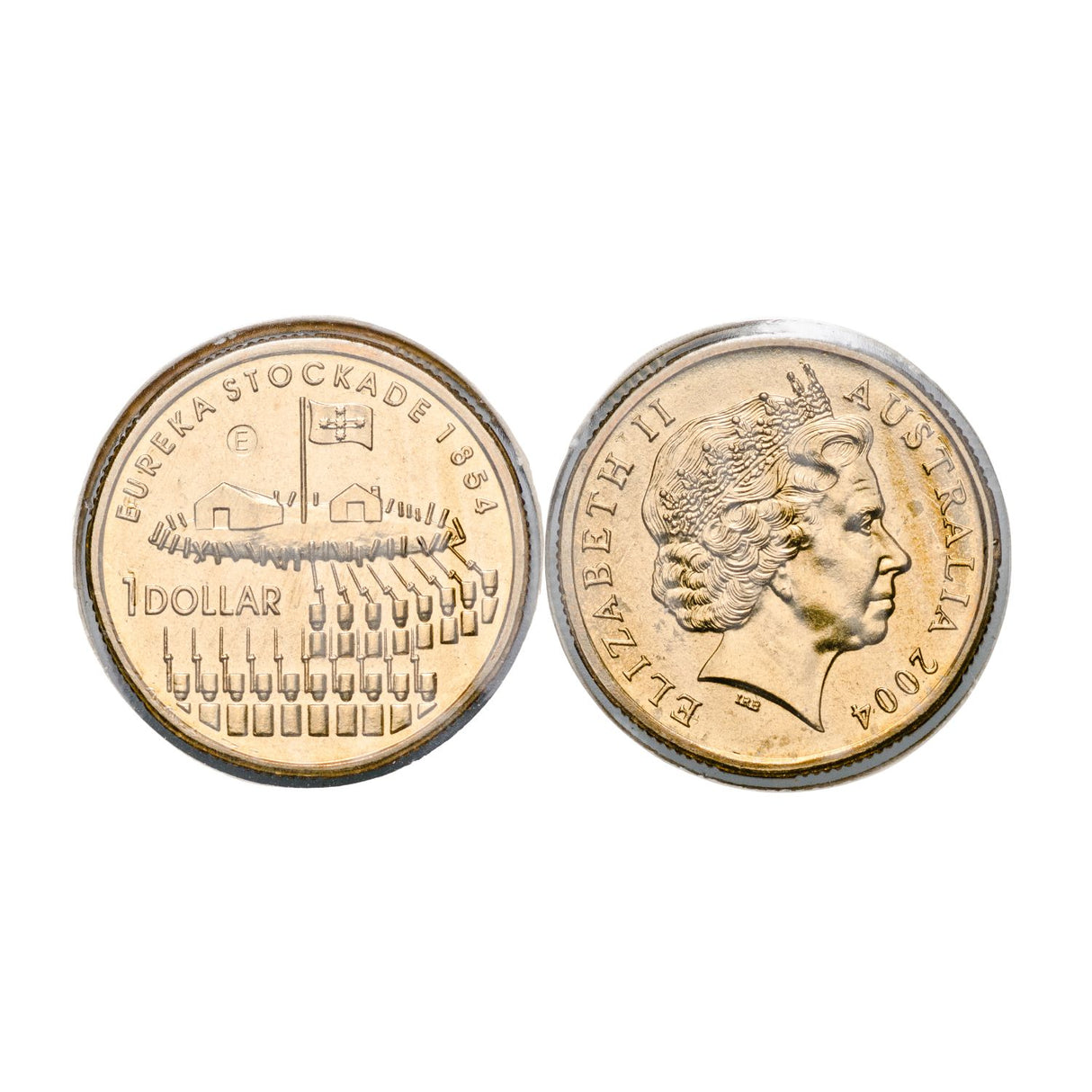 Australia Eureka Stockade 150th Anniversary 2004 $1 E Mintmark Uncirculated Coin