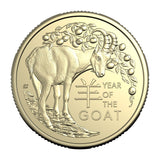 Australia Lunar Year of the Goat 2027 $1 Aluminium-Bronze Uncirculated 2-Coin Set
