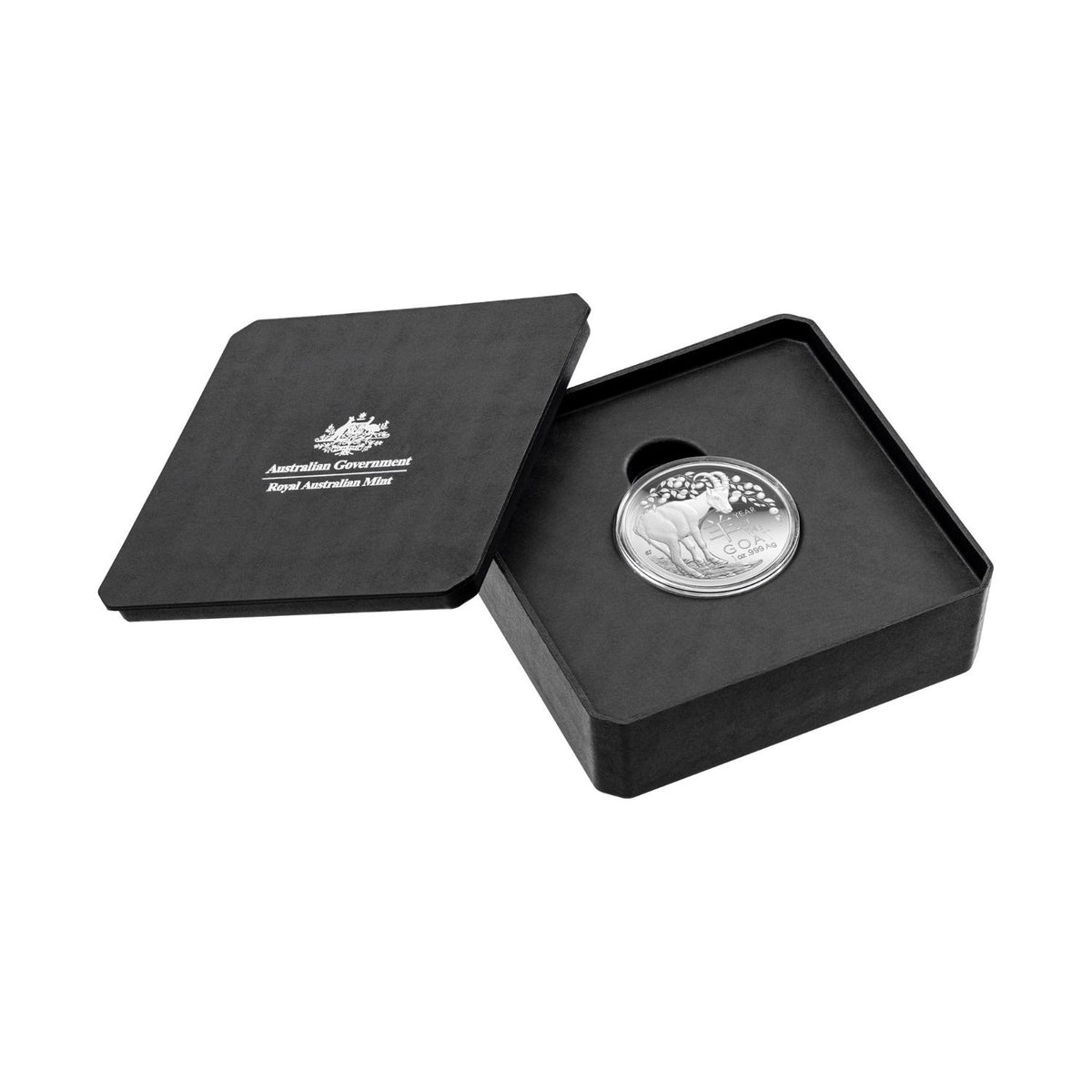 Australia Lunar Year of the Goat 2027 $5 Domed 1oz Silver Proof Coin